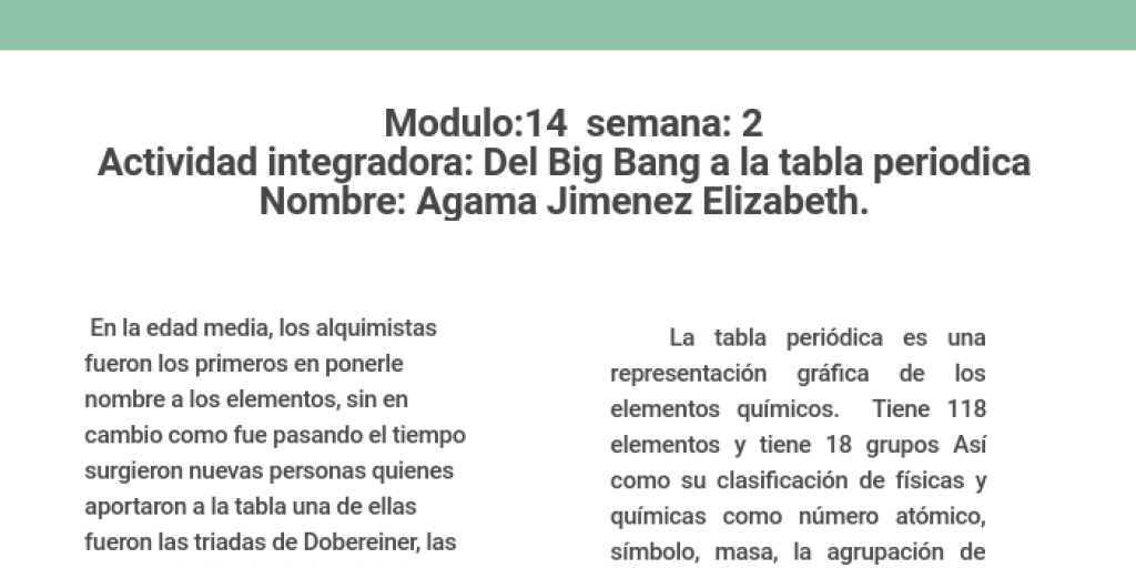 agama jimenez_elizabeth_m14s2_delbigbanglatablaperiodica by elizabeth agama infogram - Tabla Periodica Nombre De Los Grupos agama jimenez_elizabeth_m14s2_delbigbanglatablaperiodica by elizabeth agama infogram - Tabla Periodica Nombre De Los Grupos