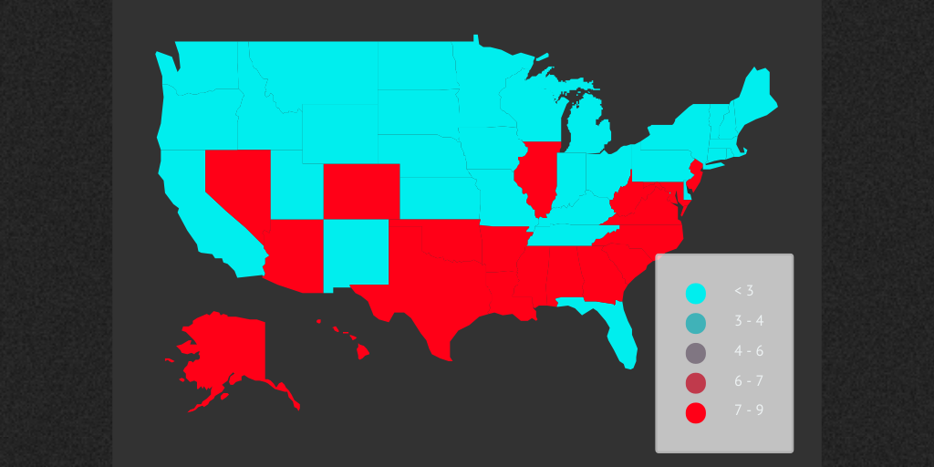 estados esclavistas y libres de estados unidos en 1830 by Laura